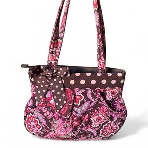 Belvah Quilted Cosmetic Bag Floral Design